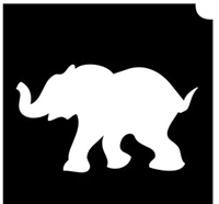 Glimmer Baby Elephant Stencil