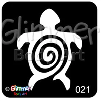 Glimmer Turtle Swirl Stencil