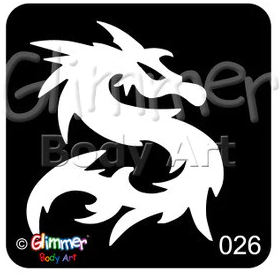 Glimmer Dragon Stencil