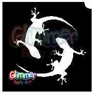 Glimmer Twin Gecko Stencil