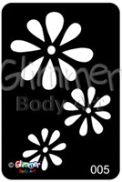 Glimmer Cascading Flower Stencil