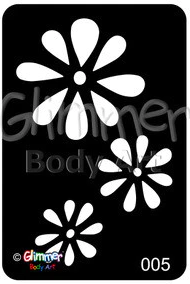 Glimmer Cascading Flower Stencil