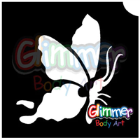 Glimmer Butterfly Stencil 4