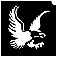 Glimmer Eagle Stencil