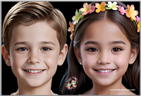 KATZNC Practice Board- Boy/Girl full faces