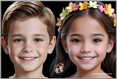KATZNC Practice Board- Boy/Girl full faces