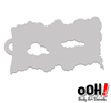 OOH! Cloud Texture Airbrush Tattoo Stencil 2