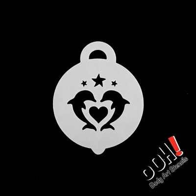 OOH! Dolphin Petite Stencil