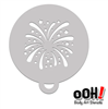 OOH! Falling Fireworks Flip Stencil