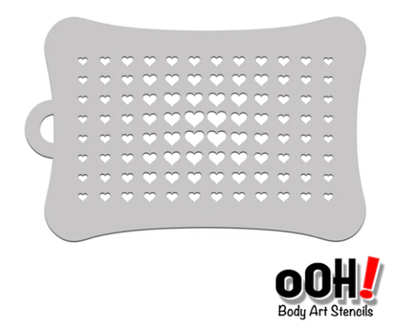 OOH! Heart Halftone Stencil