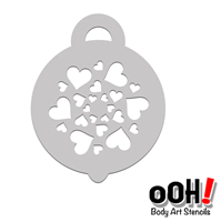 OOH! Heart Swirl Petite Stencil