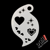 OOH! Jewel Heart Storm Face Painting Stencil
