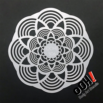 OOH! Mandala Sphere Airbrush and Face Painting Stencil