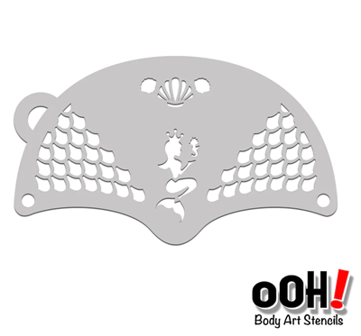 OOH! Mermaid Princess Mask Stencil
