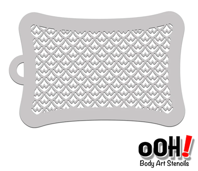 OOH! Mermaid Scale Texture Stencil