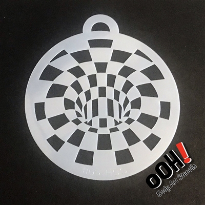 OOH! Optical Illusion Blocks Face Paint Stencil