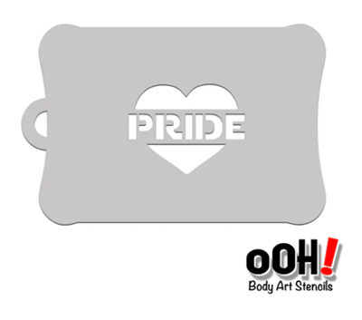 OOH! Pride Heart Stencil