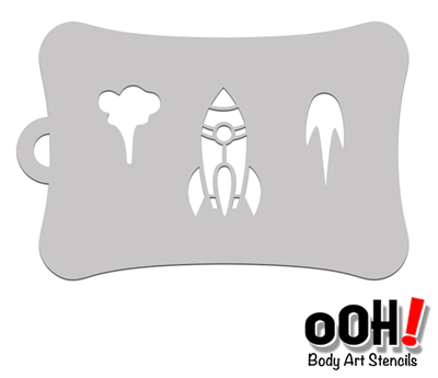 OOH! Rocket Airbrush Stencil