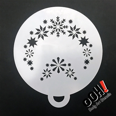 OOH! Snowflake Flips Face Painting Stencil 1