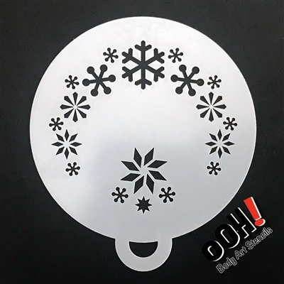 OOH! Snowflake Flips Face Painting Stencil 2