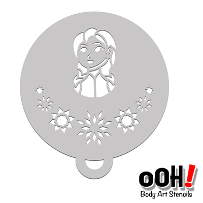 OOH! Snowflake Princess Flip Stencil