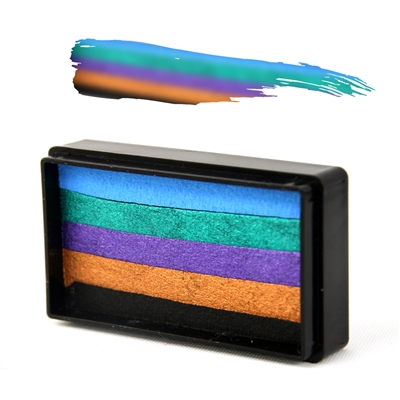 Peacock Arty Brush Cake