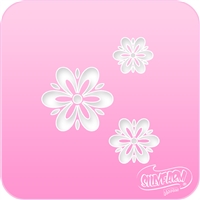 Fancy Daisies Pink Power Stencil