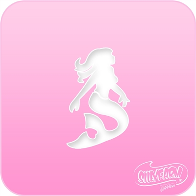 Mermaid Pink Power Stencil