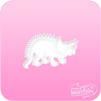 Triceratops Pink Power Stencil