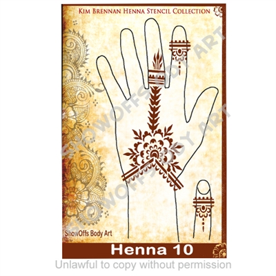 Henna Stencil 10