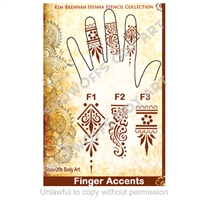 Henna Stencil 7- Finger Accents 1-3