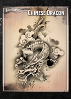 Wiser Pro Tattoo Stencils-- Chinese Dragon