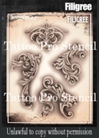 Wiser Pro Tattoo Stencils-- Fancy Filigree