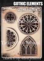Wiser Pro Tattoo Stencils-- Gothic Elements