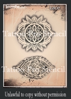 Wiser Pro Tattoo Stencils-- Lace and Pearls