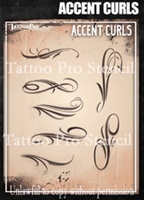 Wiser Pro Tattoo Stencils-- Swirl Flourishes