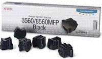 XEROX PHASER 8500 / 8560 BLACK WAX (OEM)(NEW) (6 PACK)