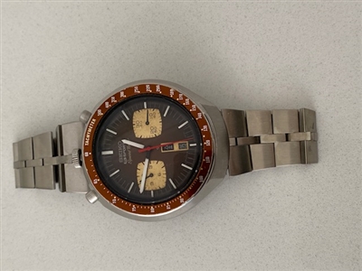 Strapboutique BULLHEAD FISHBONE Bracelet (fits Seiko 6138-604x Chronograph) 6040