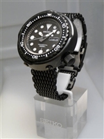 SHARK MESH (WITH removeable links) PVD BLACK or GUNMETAL