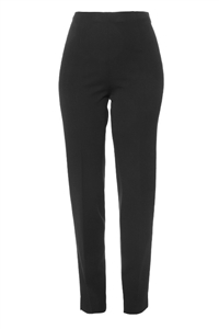 Cigarette Leg Pant w/ Side Zip  Black