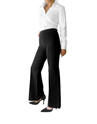 High-Rise Stretch Ponte Flare Pant