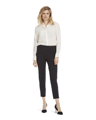 Crepe Relaxed Pull-On Pant