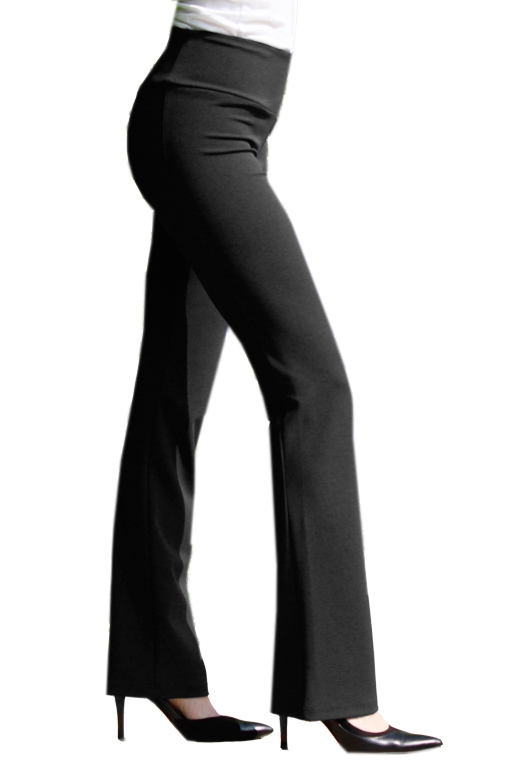 Washable Stretch Crepe Pant with Slits