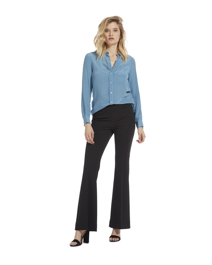 Crepe Pull On Flare Pant