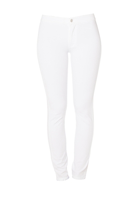 Cotton Twill Legging Jean | White