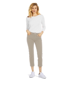 'Chelsea' Cropped Skinny Jeans | Silvery