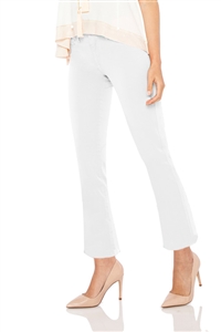 'Betty' Cropped Bootcut Jeans | White