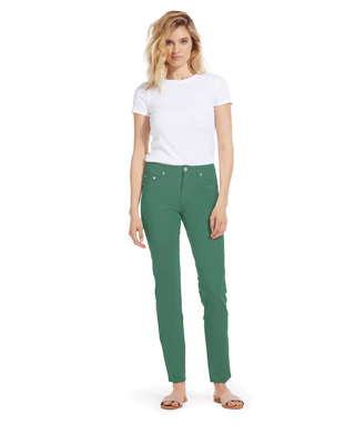 Cotton Twill Stretch Slim-Fit Jeans | Antique Green