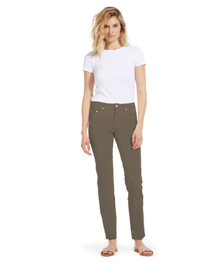 Cotton Twill Stretch Slim-Fit Jeans | Ash