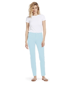 Cotton Twill Stretch Slim-Fit Jeans | Baby Blue